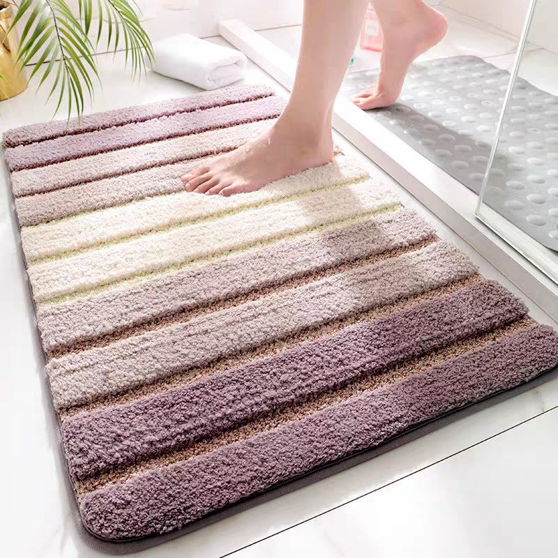 Tapis De Salle De Bain Tapis De Salle De Bain Noir Et Blanc Lettres De Bain Tapis De Salle De Bain Doux Absorbant Lavable Séchage Rapide Tapis De Bain Confortable Pour Baignoire