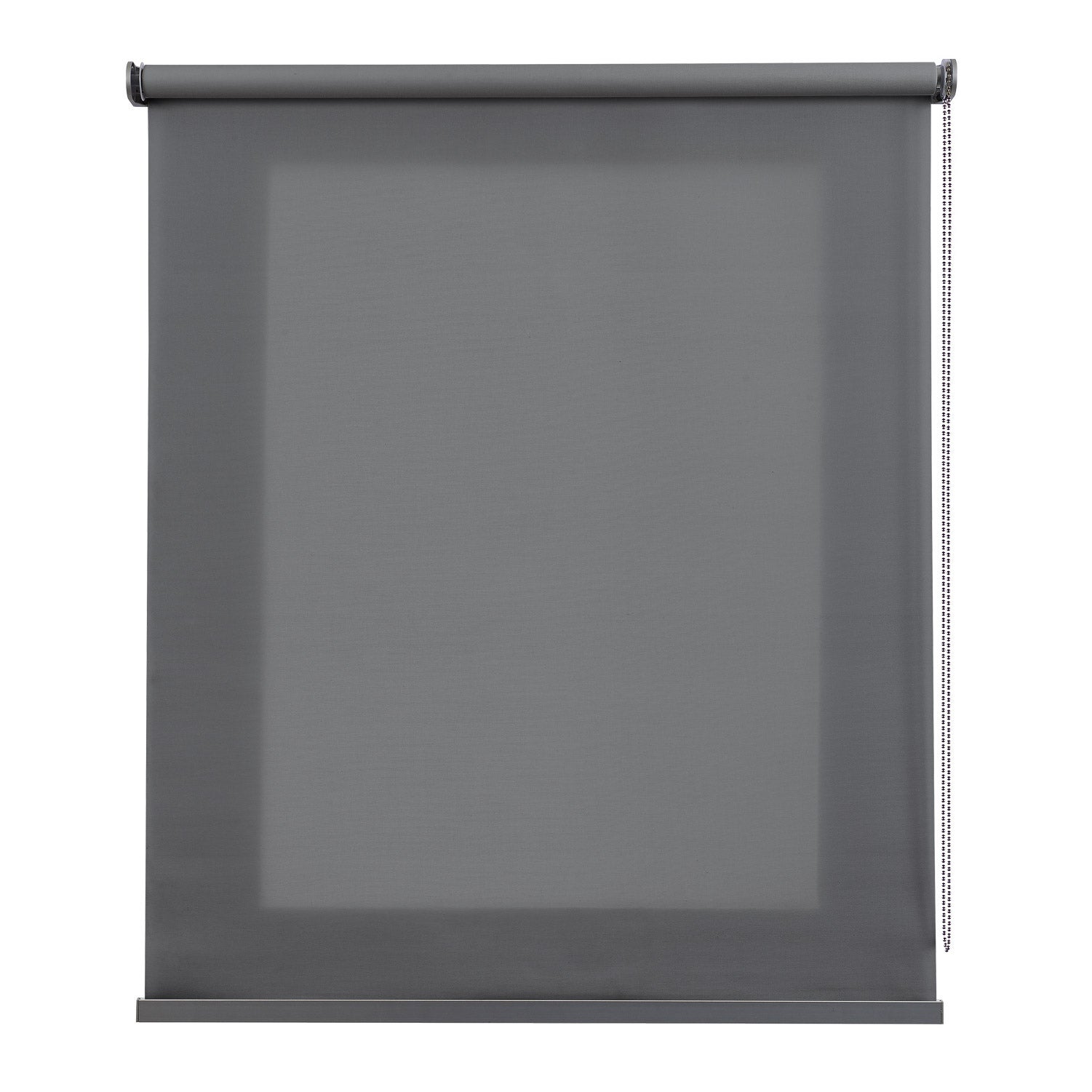 Estores enrollables estor translúcido premium con acabados en aluminio gris oscuro 100x250 cm