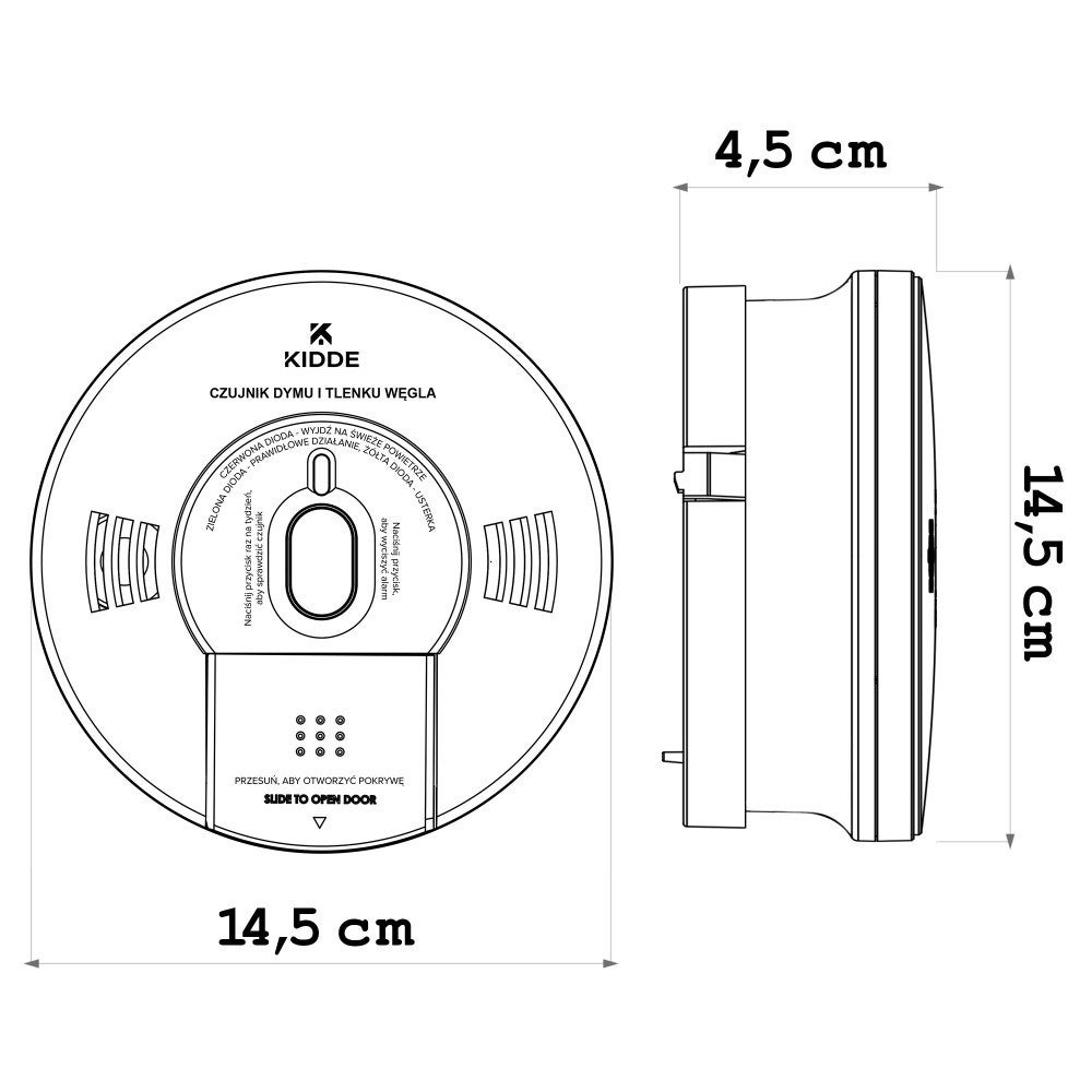 Detector duplo de fumaça e monóxido de carbono K10SCO - 5