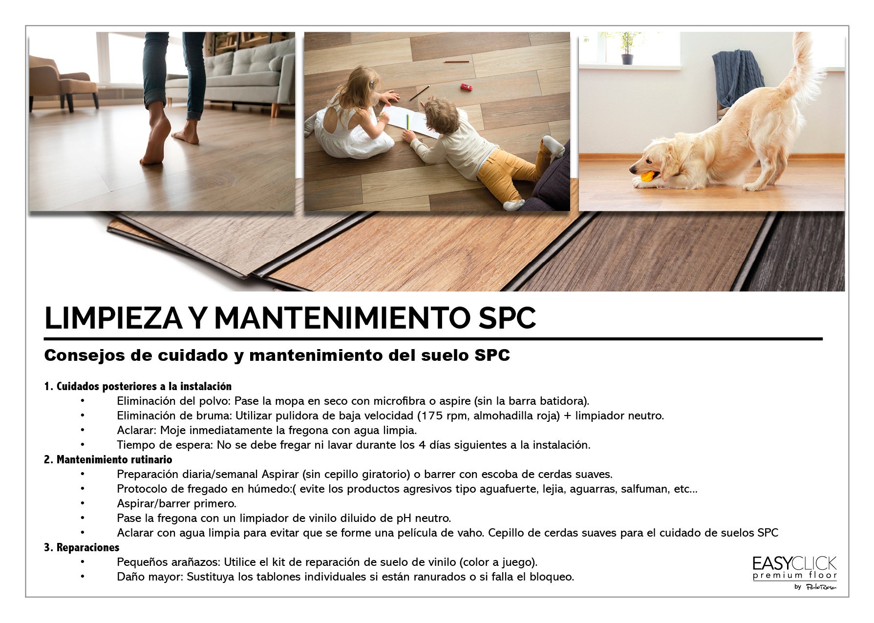 Suelo vinílico SPC Easy Click MARBELLA OAK NATURE 18,3x122x4mm. +Foam 1,5mm./ (0,3mm.) (2.24 m²) - 4