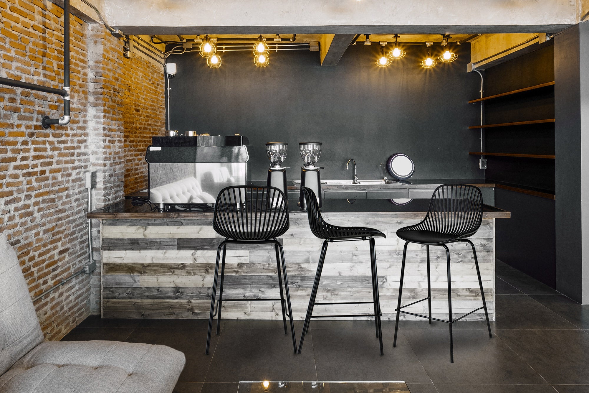 Sgabello cucina, sgabello alto bar mod. Venice (2pz) - 2