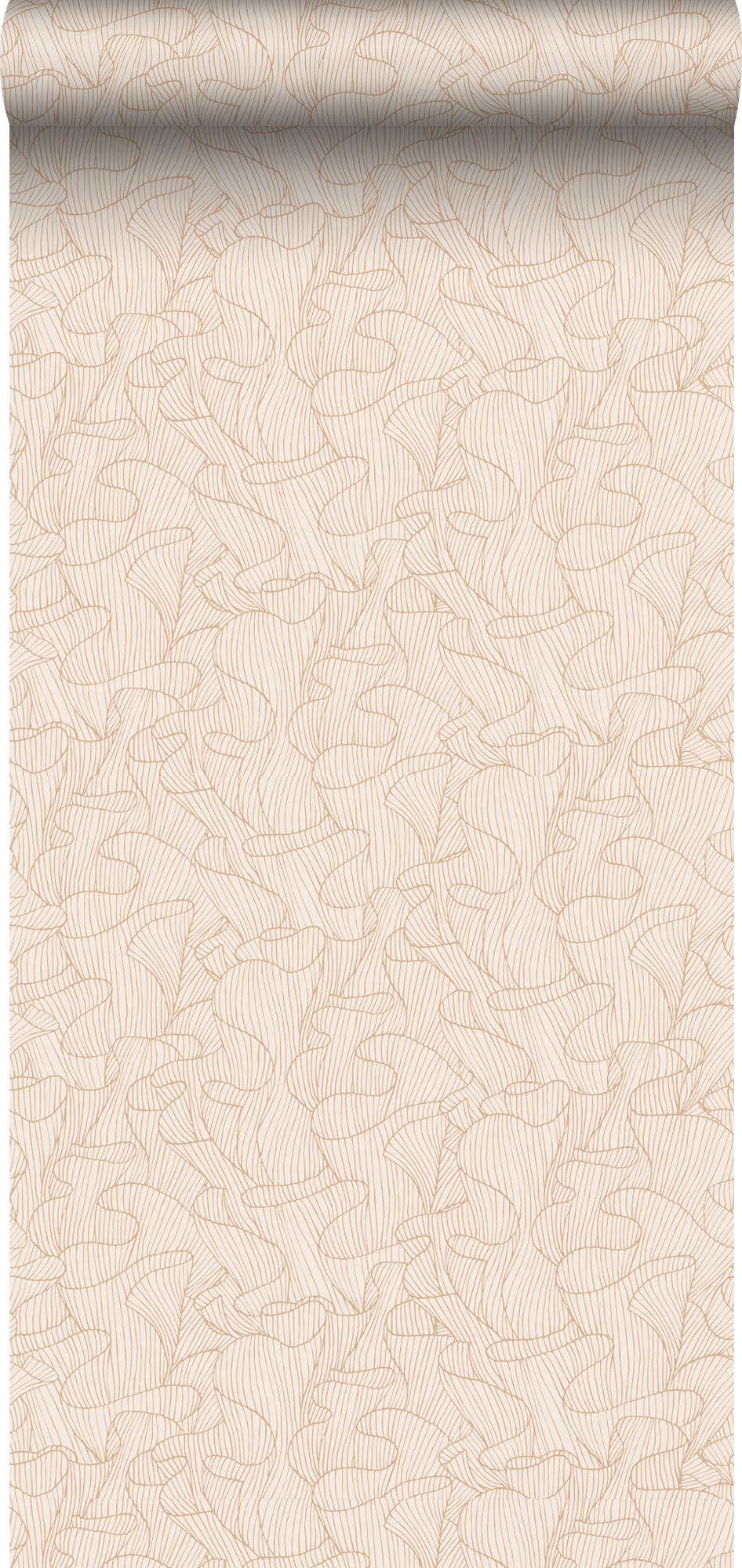 Papel pintado coral beige arena y rojo barro cocido clara - 50 x 900 cm - estahome