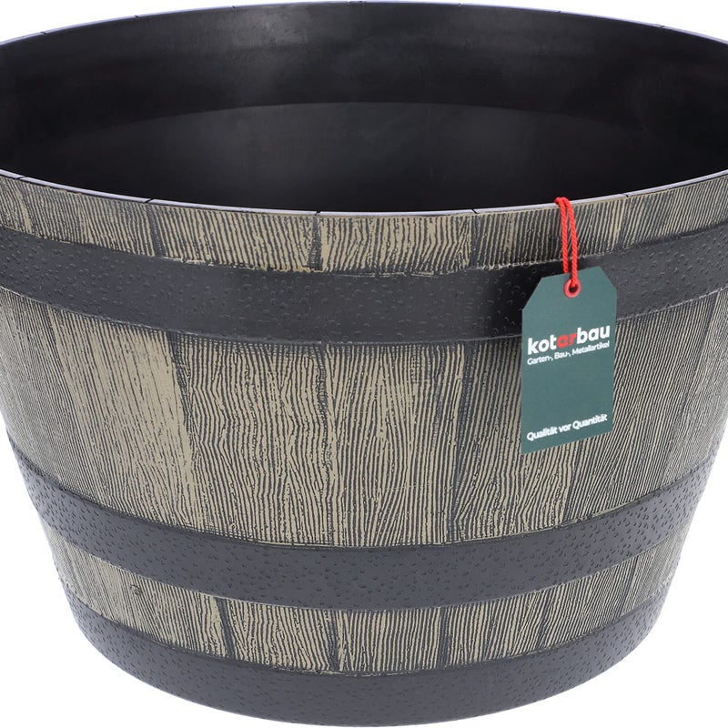 Donica doniczka balia beczka cebrzyk osłona fi 51cm ozdoba na kwiat rośliny - KOTARBAU