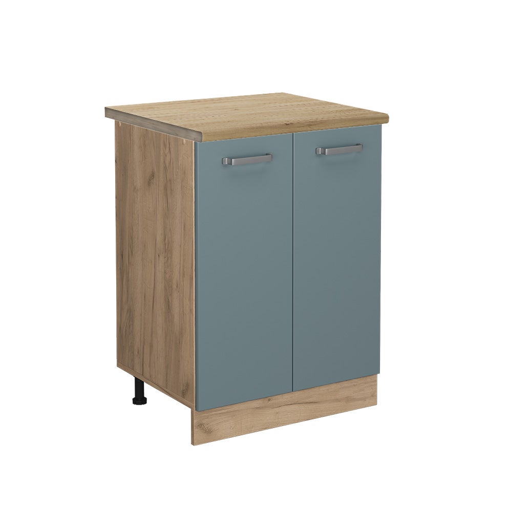 Vicco Szafki kuchenne R-Line, Niebiesko-szary, 60 cm , BP Dąb