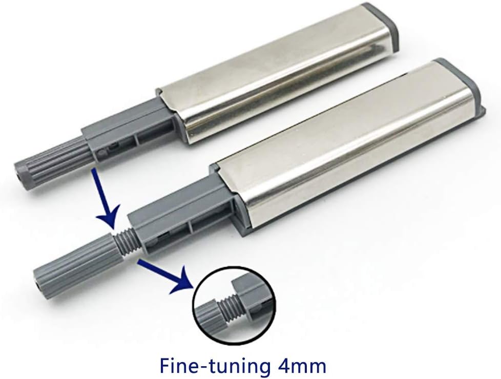 10pcs Push to Open Latches, Push to Open System Buffers for Cabinet Door Drawer Latches with Magnetic Tip for Doors, Cabinets, Drawers - 4
