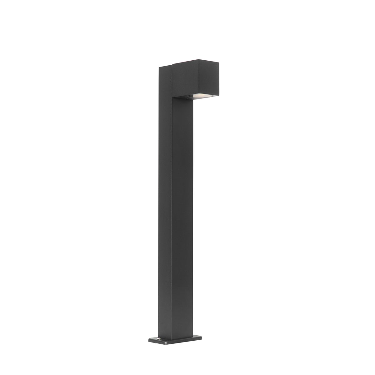 Qazqa przemysłowy lampa słupkowa do ogród inteligentny - Baleno - czarny, żarówkami LED 7w, gu10, ściemnialny, 65cm, IP44