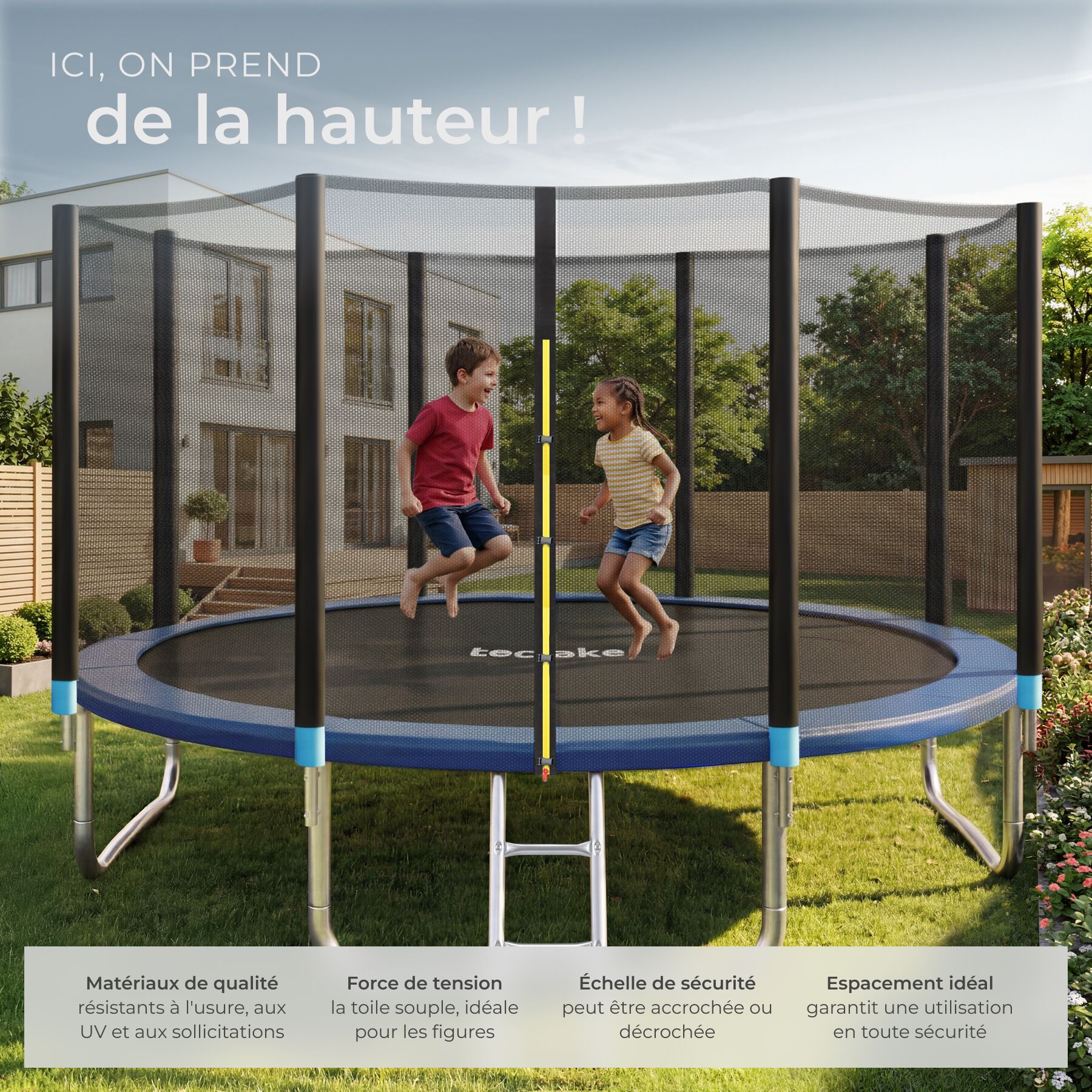 TECTAKE trampolim Ø 366 cm, GS certificado - 4