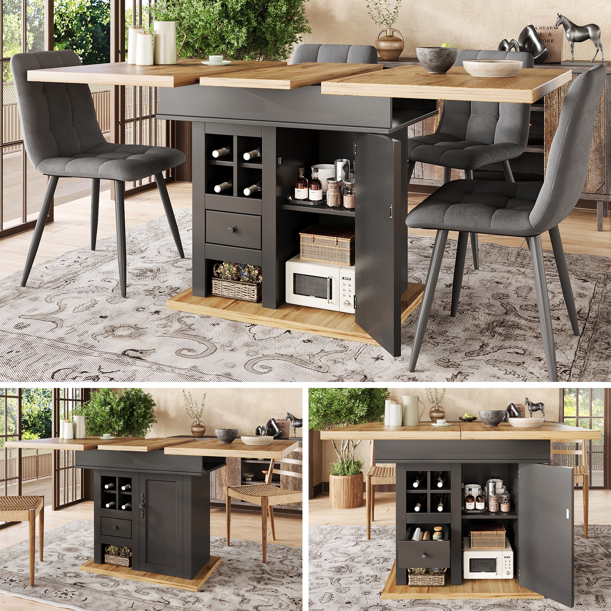 Table Manger T lescopique 110 140 80 Cm Table De Cuisine Pliable Table Manger T lescopique 110 140 80 Cm Table De Cuisine Pliable