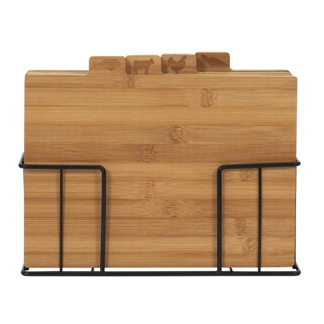Lot De 5 Planches à Découper En Bois De Sapin Blanc - 6x26 Cm Chacune - Occasion