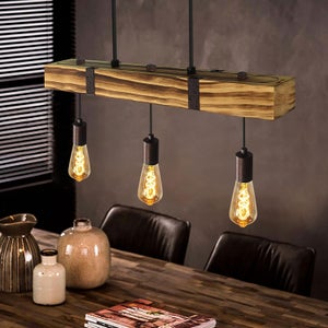 Dioche Lampada A Sospensione Retrò 6 Teste – Plafoniera Industriale E27 Con Cavo Lungo 2m, Per Soggiorno E Sala Da Pranzo
