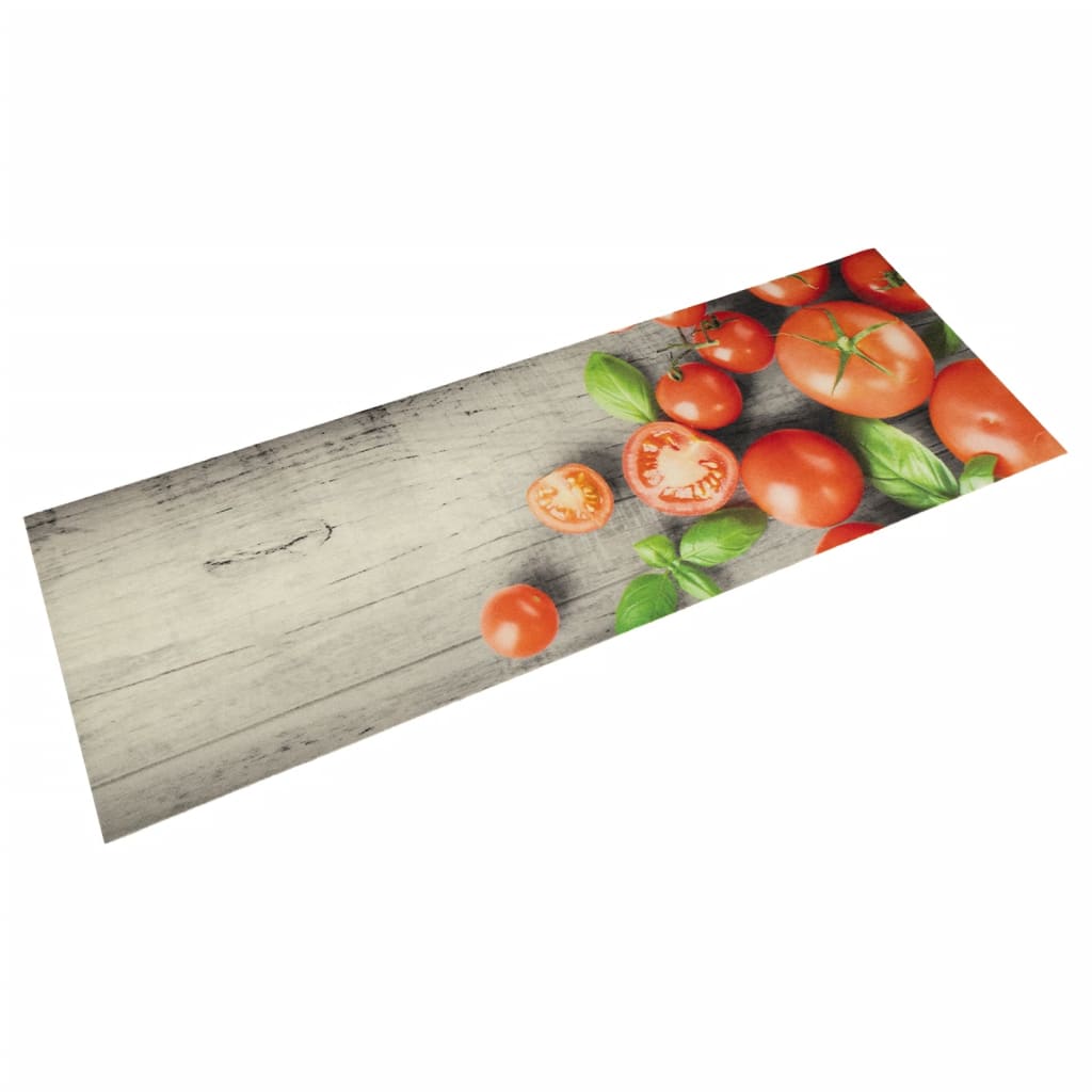 Dywanik kuchenny z motywem pomidorów, 60x180 cm, aksamitny vidaXL