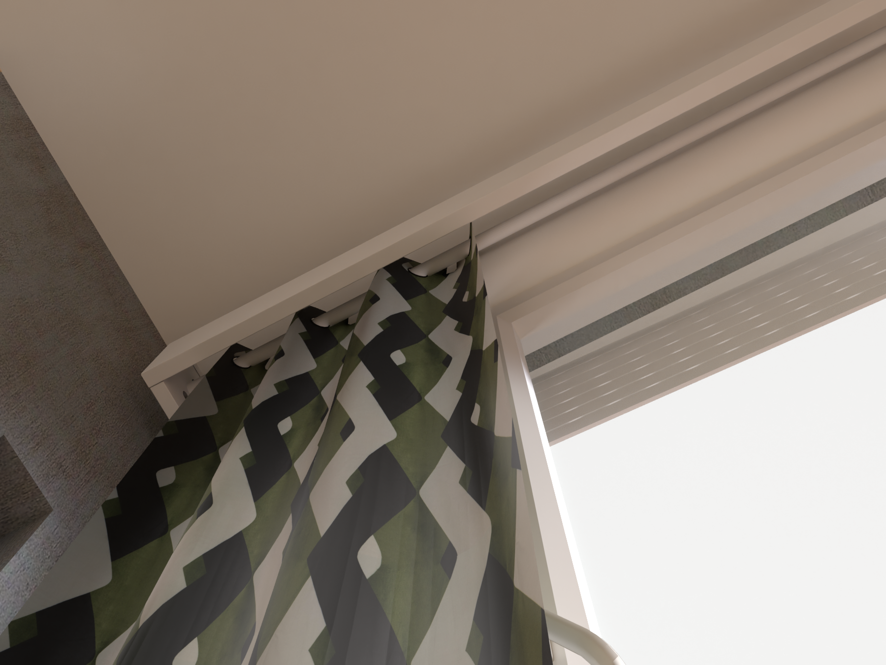 Cache coffre volet roulant 250 cm ATOLE - Crème RAL1015 - 6