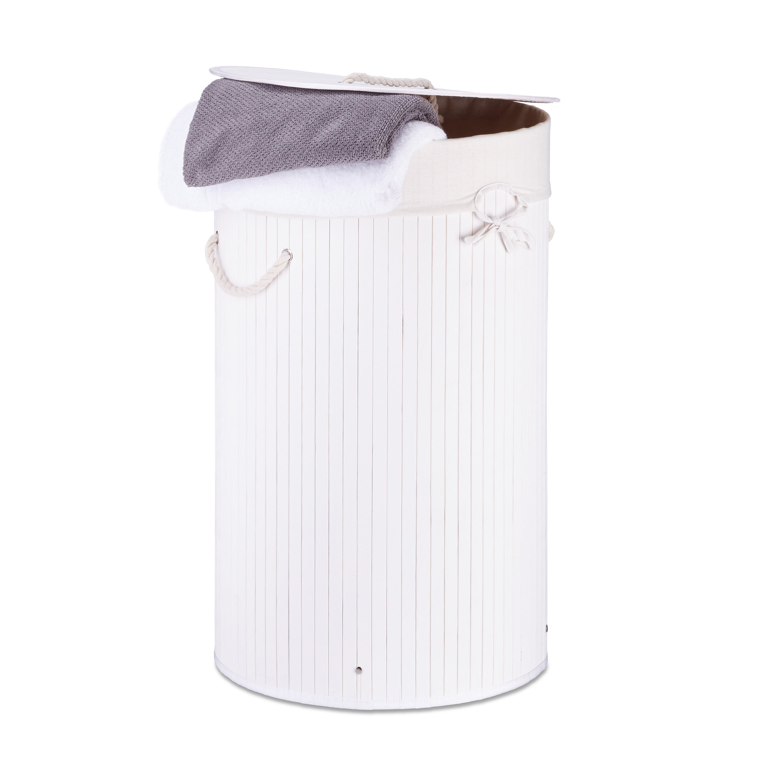 Cestino Quadrato In Fibra Di Mais E Cotone Bianco | Maisons Du Monde - Foto 5