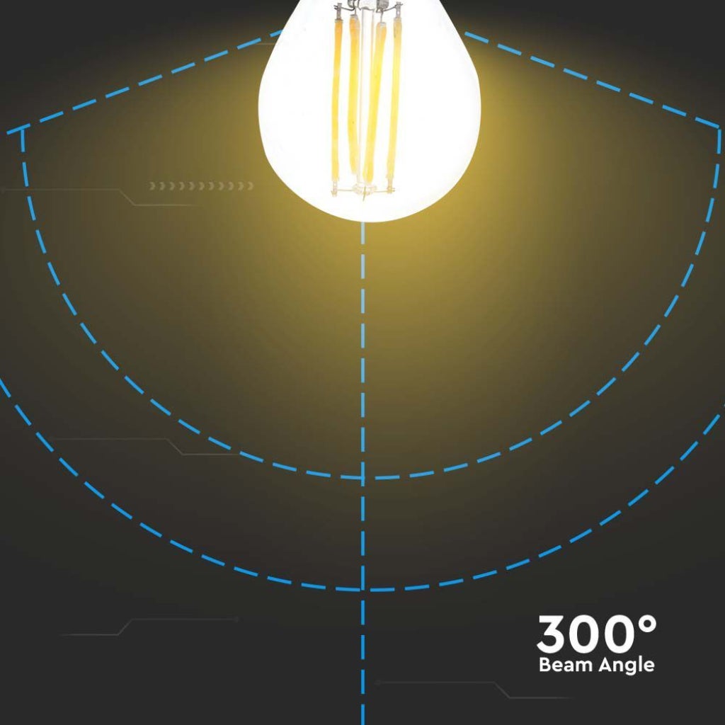 Bombilla LED E27 6W 100LM/W G45 Filamento 3000K - 5