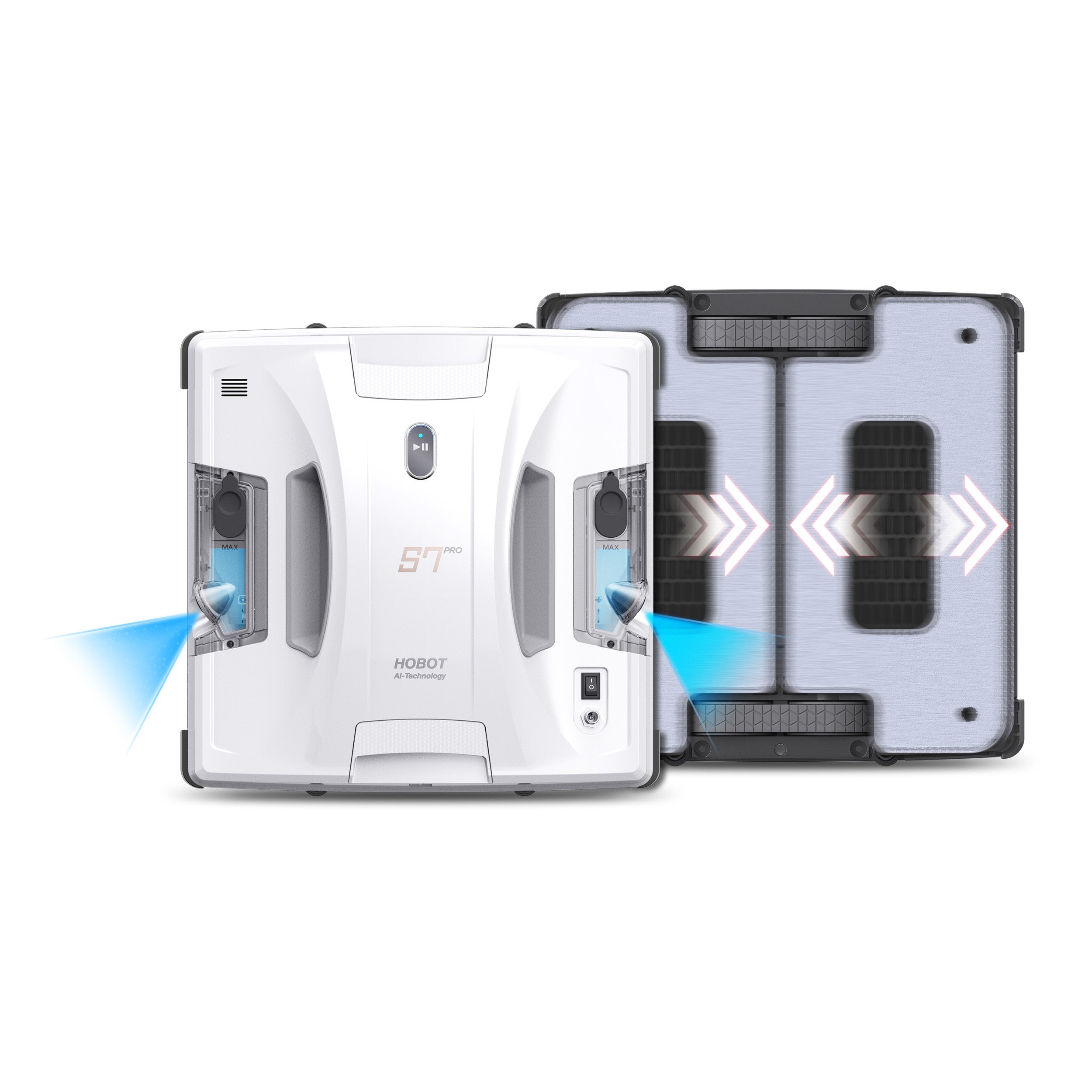 HOBOT-S7PRO Robot limpiacristales inteligente con sistema automático de doble pulverización y mopas motorizadas que limpian a 600 RPM. - 5