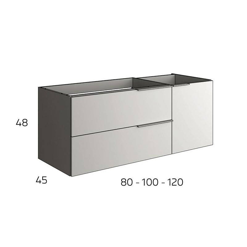 Ensemble Meuble vasque Black Capri 120cm Roble Ostipo - 5