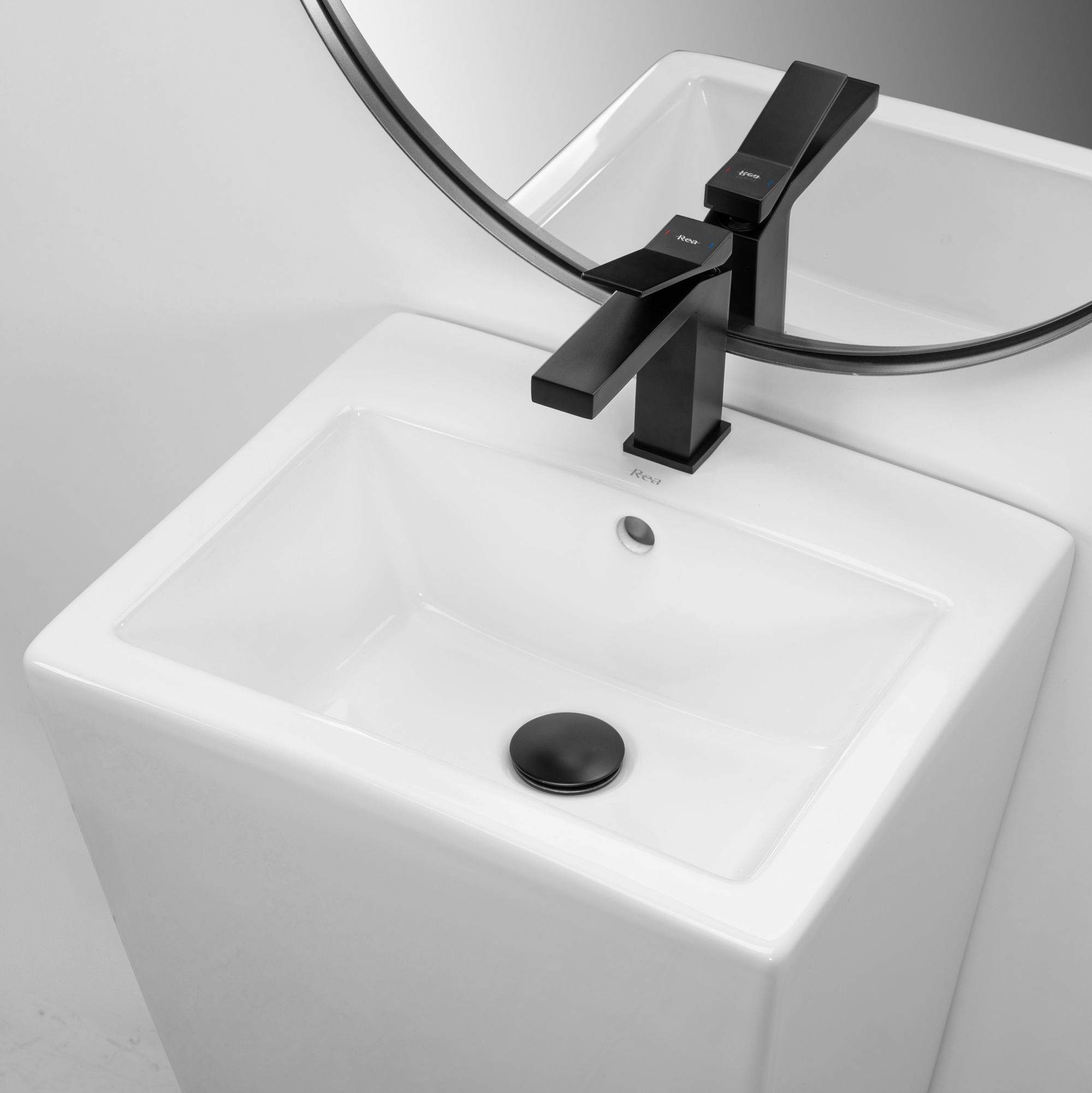 VASQUE AUTOPORTANTE REA DARIA WHITE 44X38X83CM - 2
