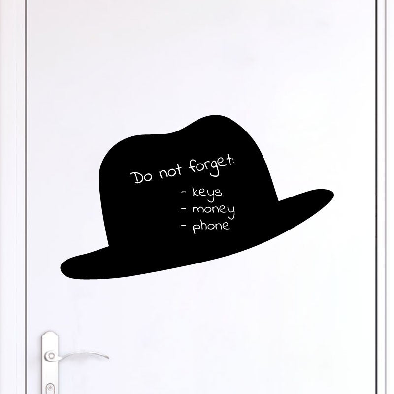 Sticker Ardoise Tableau Noir Effaçable – Silhouette Souris 30x35 Cm – Adhésif Mural Repositionnable Pour Chambre Enfant