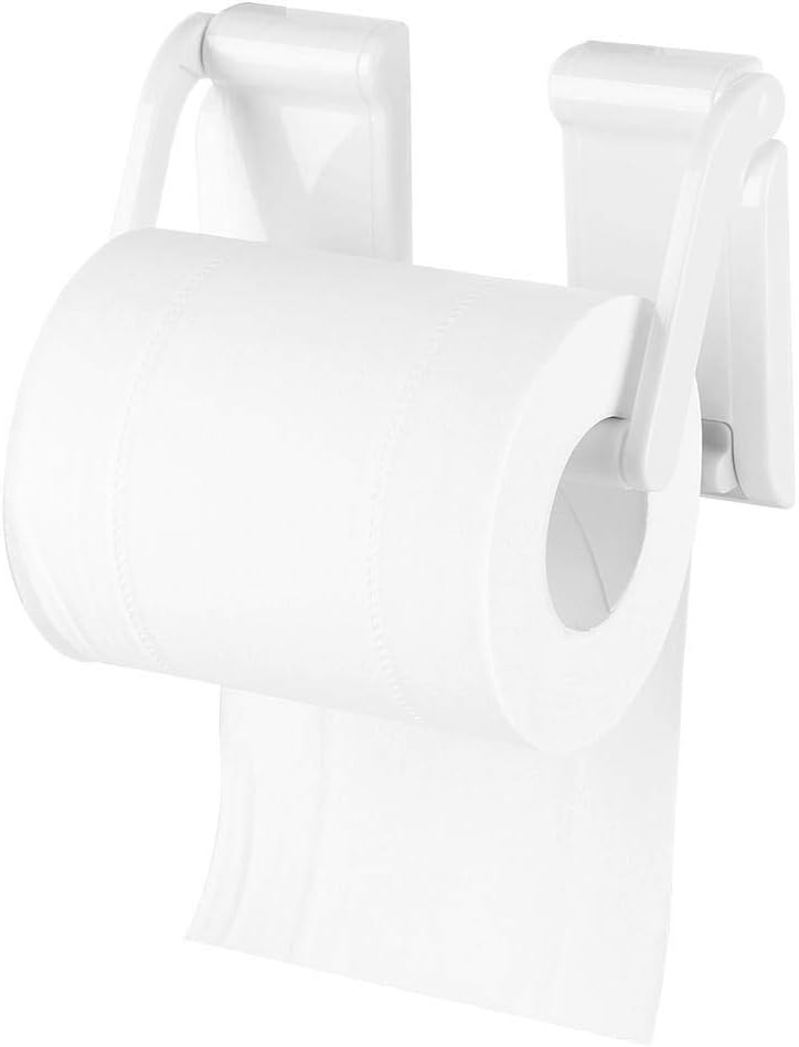 Magnetyczny, higieniczny uchwyt na papier toaletowy, plastikowy uchwyt na rolkę, regulowana odległość, obrót o 180°, do toalet i kuchni, łazienka