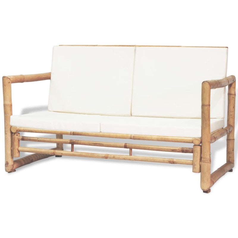 Salon bas de jardin en Tissu Beige 3 personnes - 3