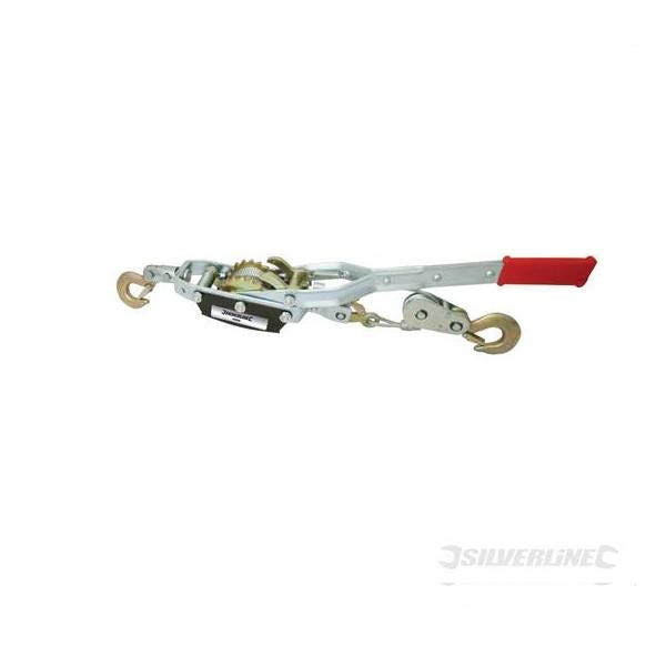 Silverline Palan-Tendeur Traction 2000 Kg - Câble 3m Usage Intensif