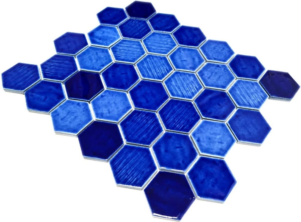 Carreaux De Mosa que Mosa que En C ramique Mosa que Hexagonale Bleue carreaux-de-mosa-que-mosa-que-en-c-ramique-mosa-que-hexagonale-bleue
