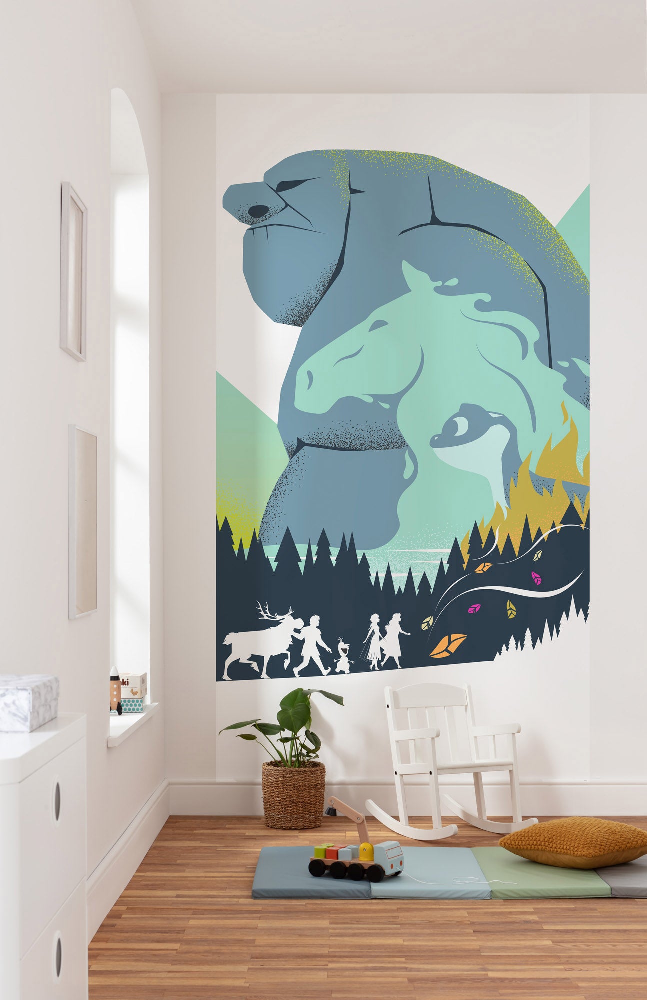 Fototapeta mrożona przygoda niebieskimIzielonym - 150 x 280 cm - DISNEY
