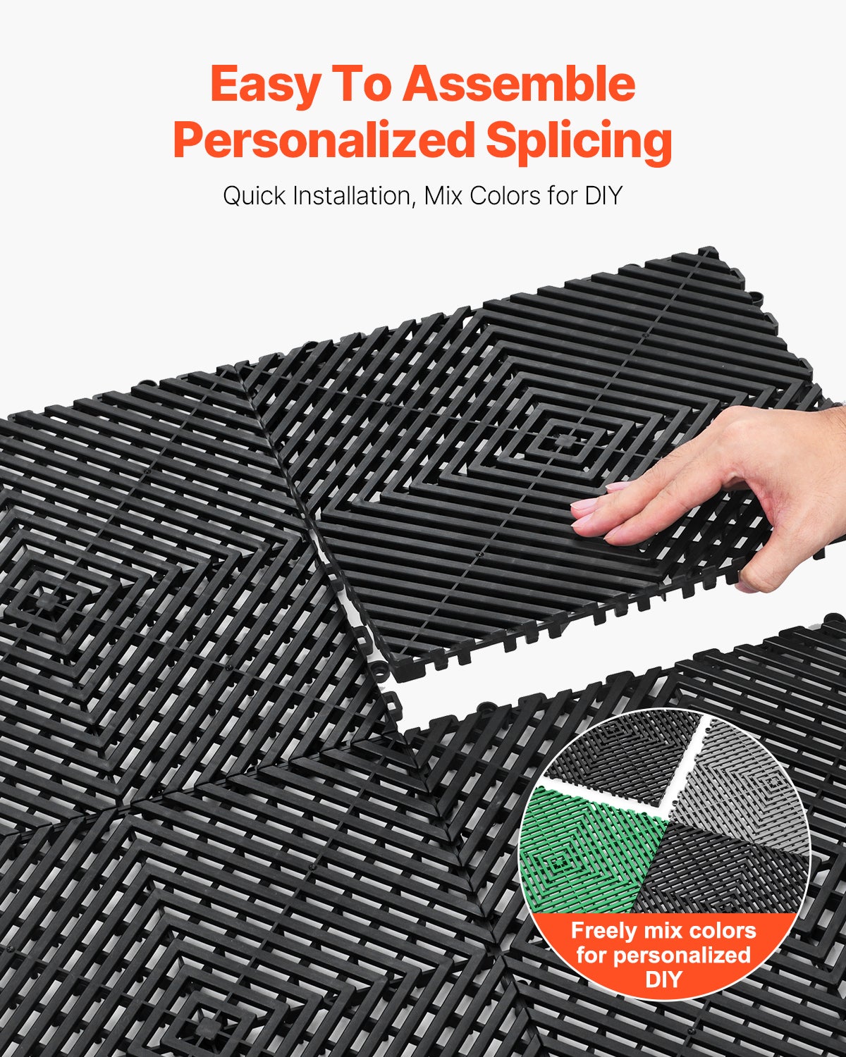 Tapis de drainage emboîtable SucceBuy 12