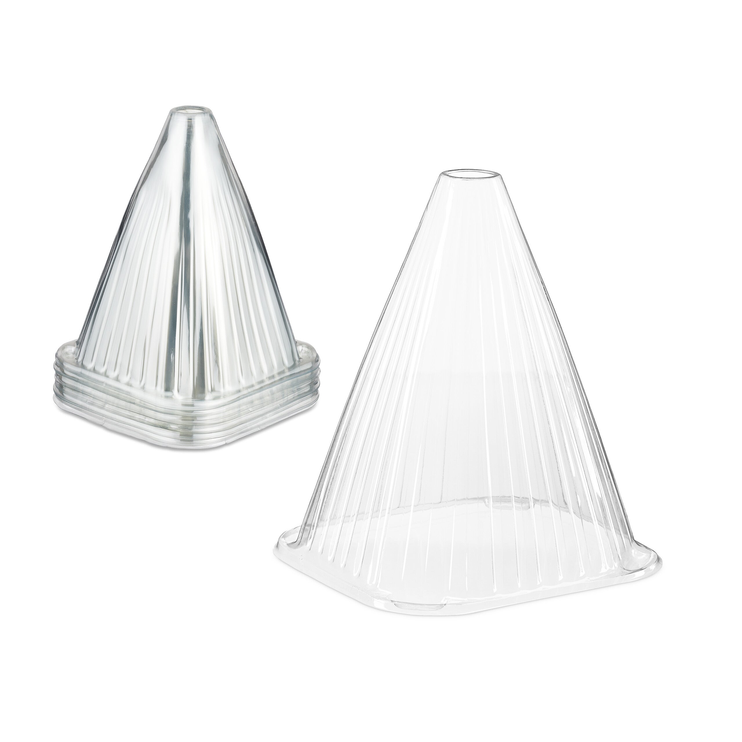 Lot De 10 Cloches à Salade Relaxdays - Protection Gel, Escargots Et Intempéries - 22x19x19 Cm Grises