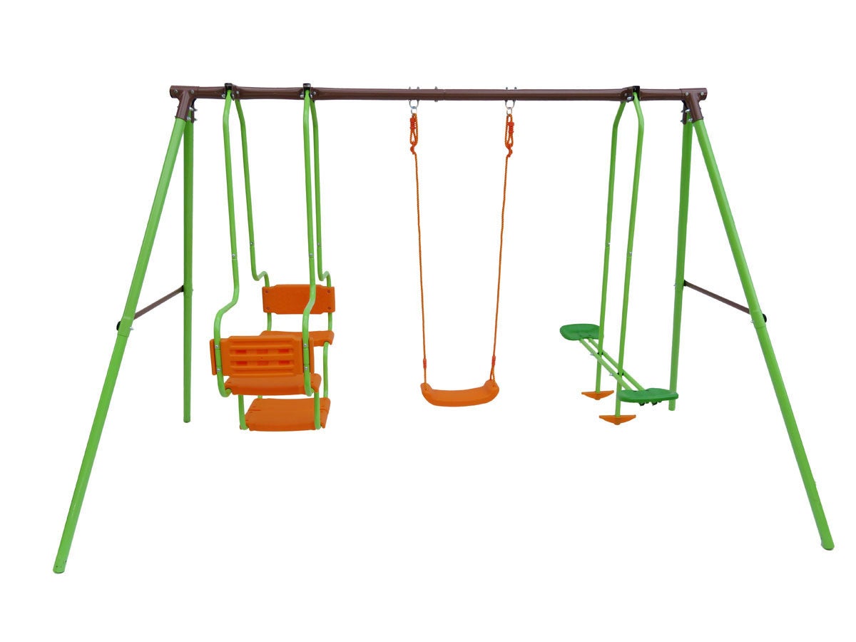 Plac zabaw "Eva" ze stali - 1.96 m - 3 elementy