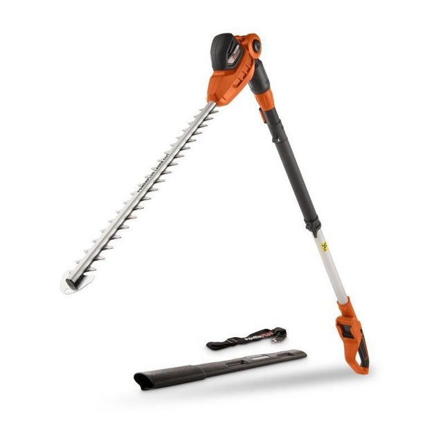 Dimensione a doppia altezza di potenza Powdpg75380 - 40 V Batteria, senza batteria o caricabatterie, lama da 600 mm, deviazione da 20 mm