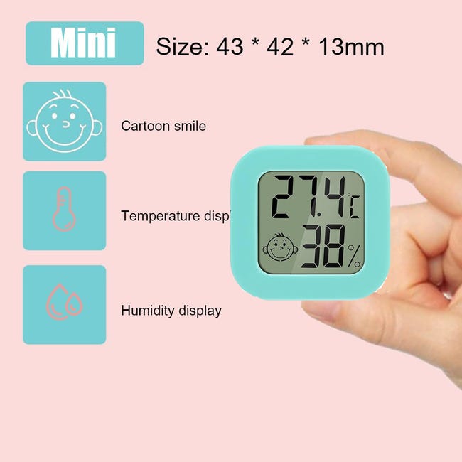 Termometro Igrometro Digitale Per Terrari - Con Ventosa Per Monitoraggio Umidità E Temperatura - Foto 6