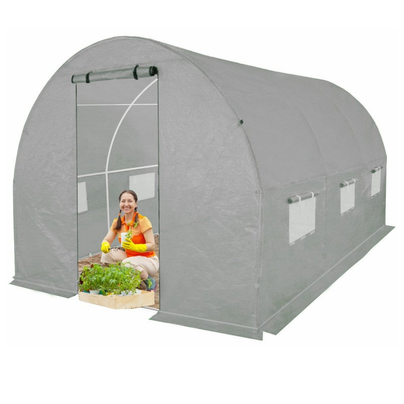 Tunel Ogrodowy 4iQ Group 2x3m Szary Folia UV 19mm