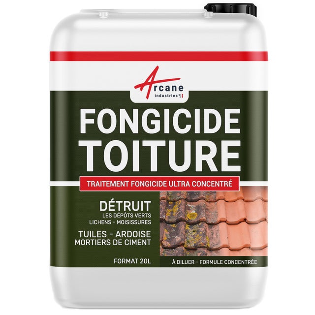 Traitement anti-dépots verts ULTRA CONCENTRÉ pour toitures et tuiles - 20 L - ARCANE INDUSTRIES