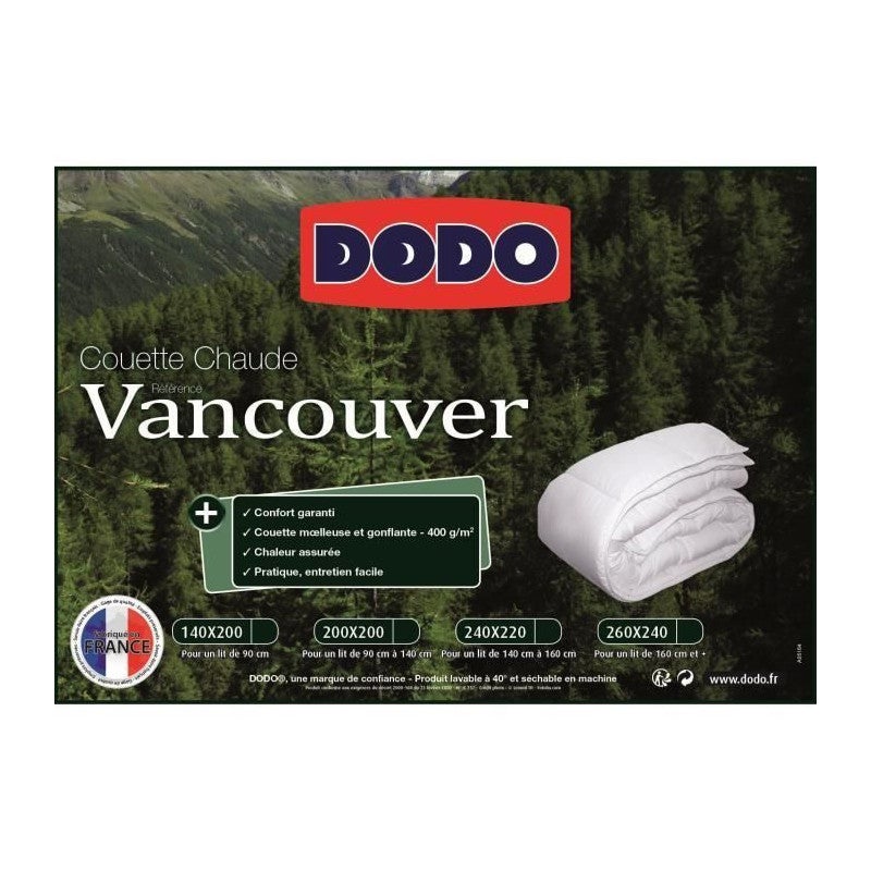 Remplissage de couette DODO Vancouver 400 g (140 x 200 cm) - 3