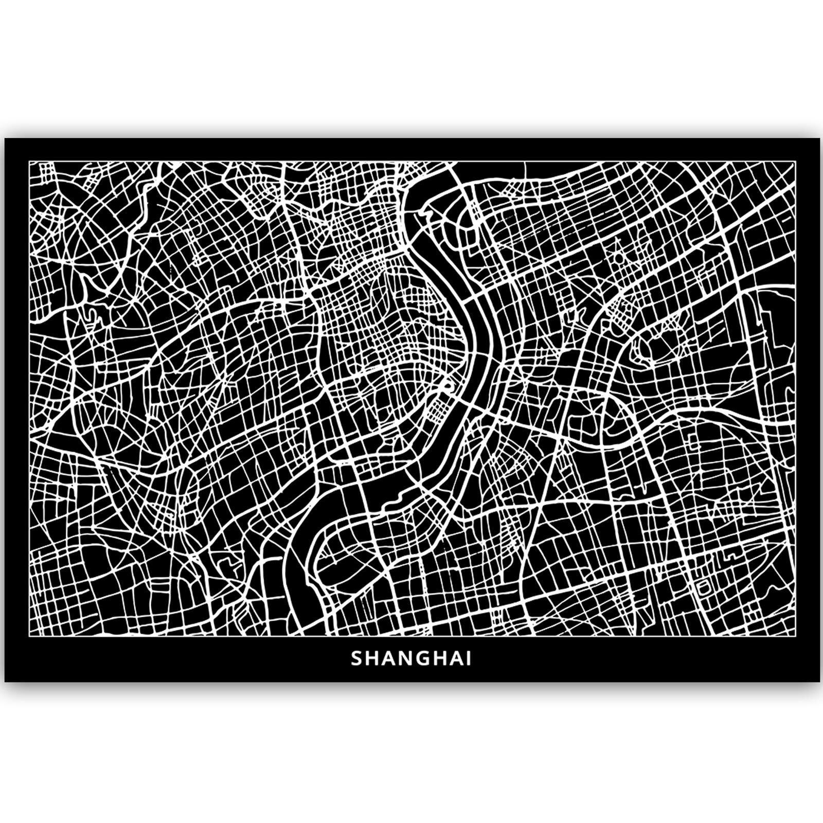 Tableau ville à shanghai - 60 x 40 cm - 2