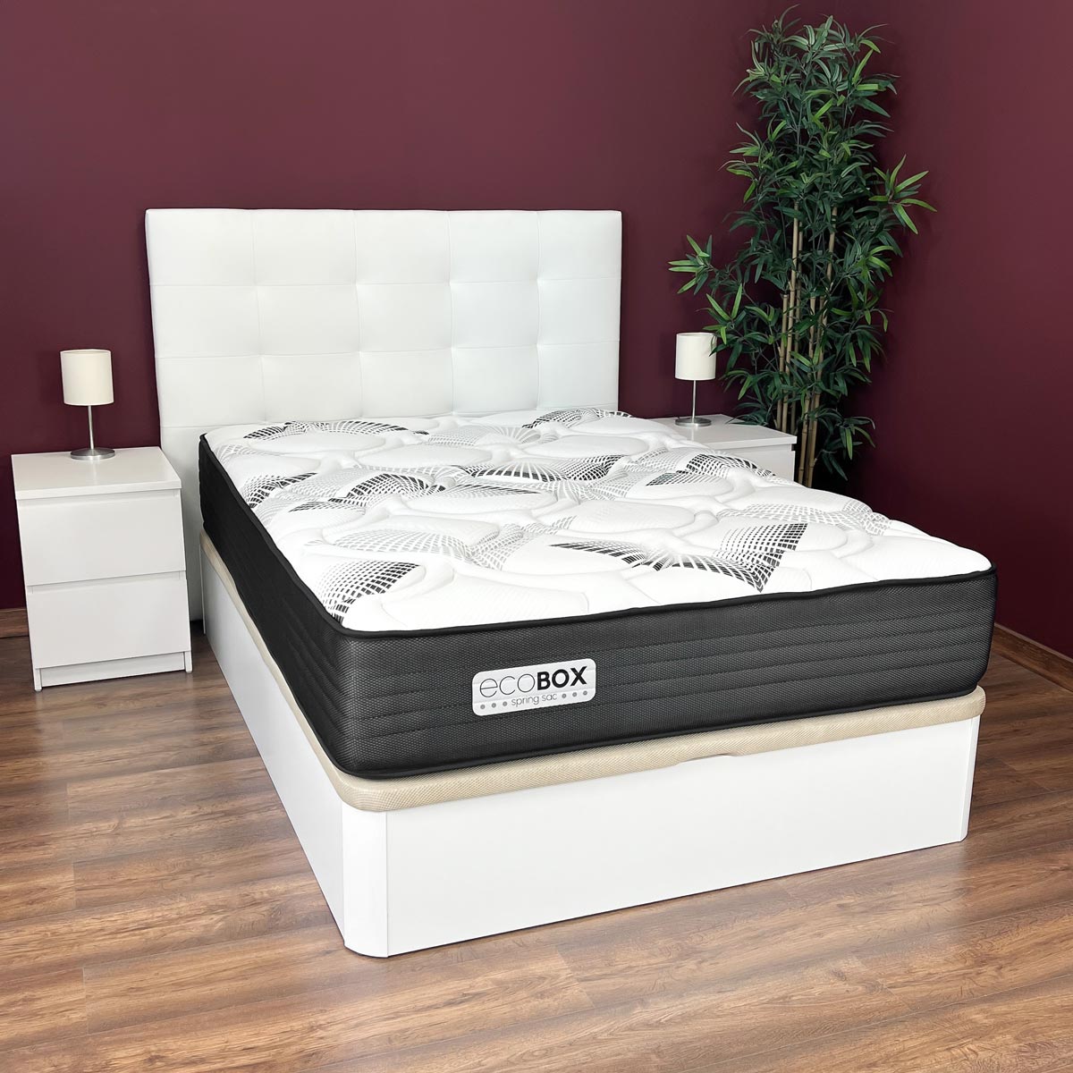 Colchão 90x200 Molas Ensacadas + Viscoelástico Eco Box Firmeza Média - 3