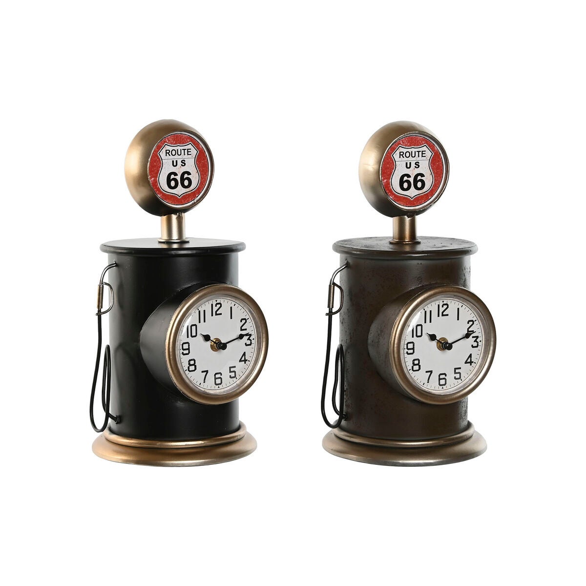 Horloge De Table Vintage Avec Cascade Lumineuse, Fonctionnement OK