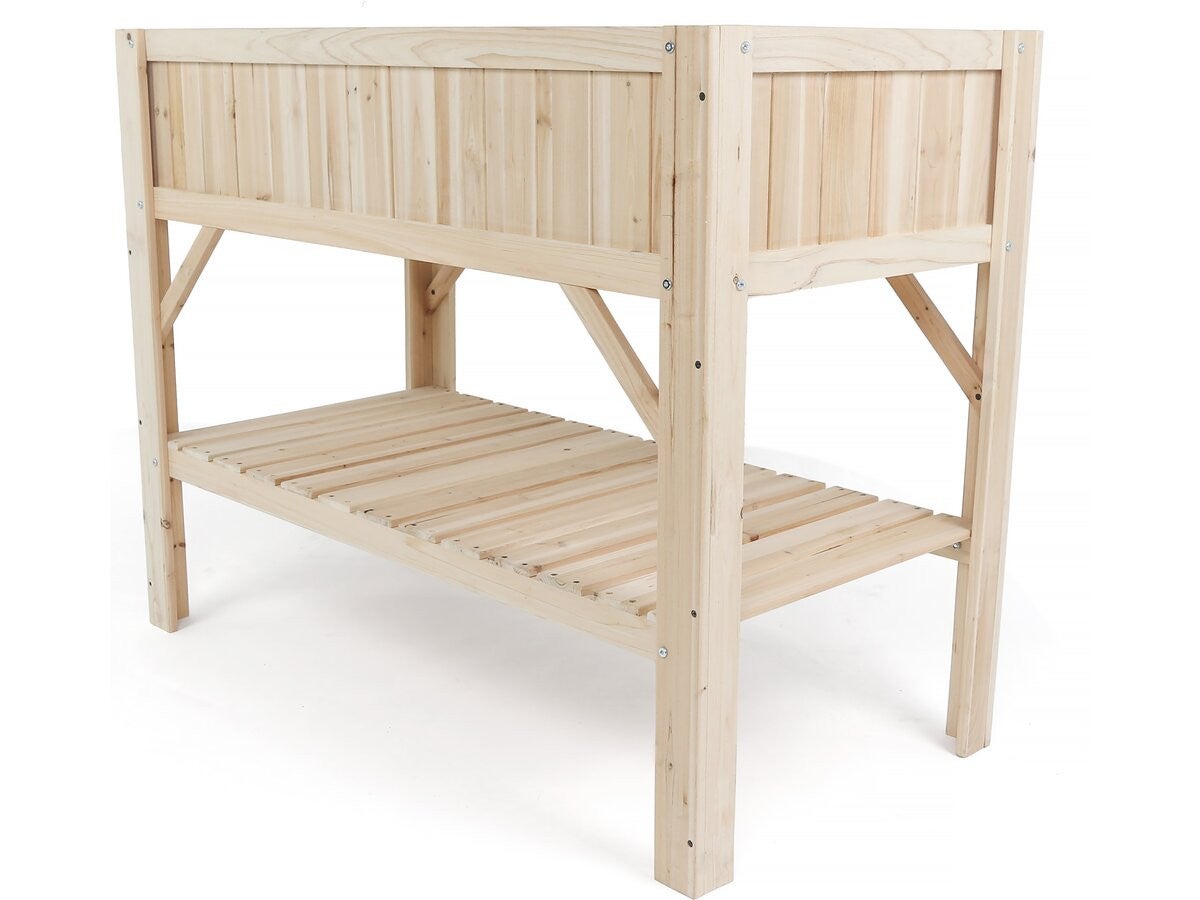 Carré potager en bois sur pieds 
