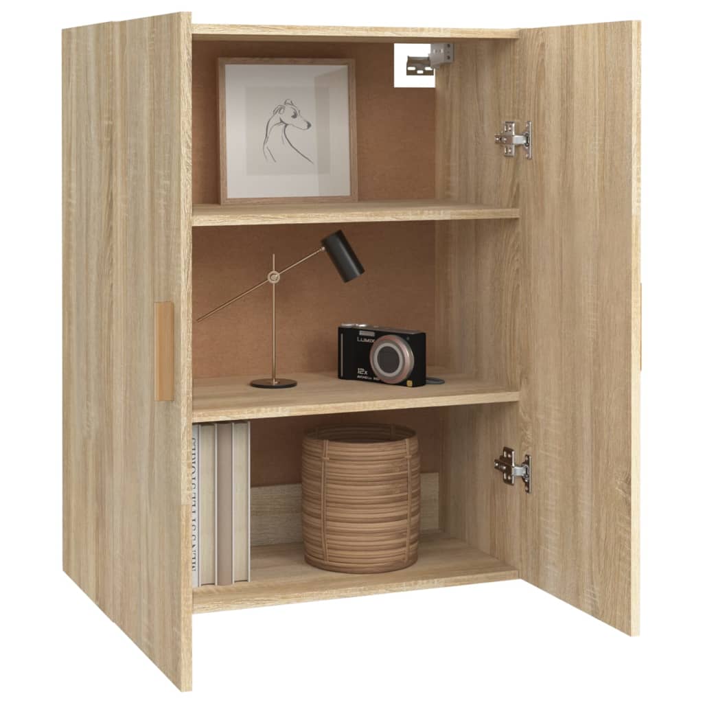 vidaXL Armoire murale suspendue Chêne sonoma 69,5x34x90 cm - 5