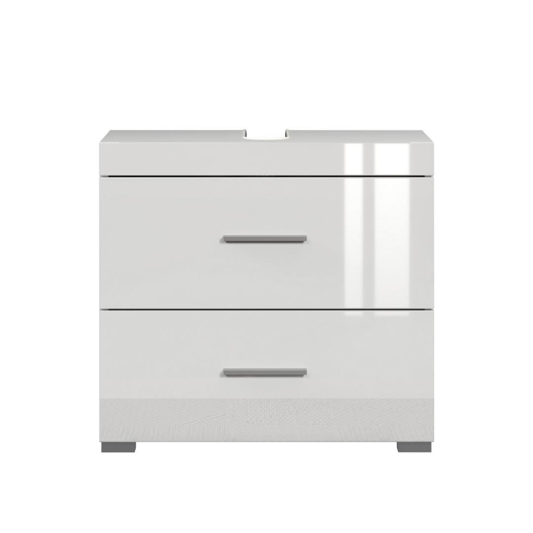 AmandaMandoBea szafka pod umywalkę biały wysoki połysk, biały.