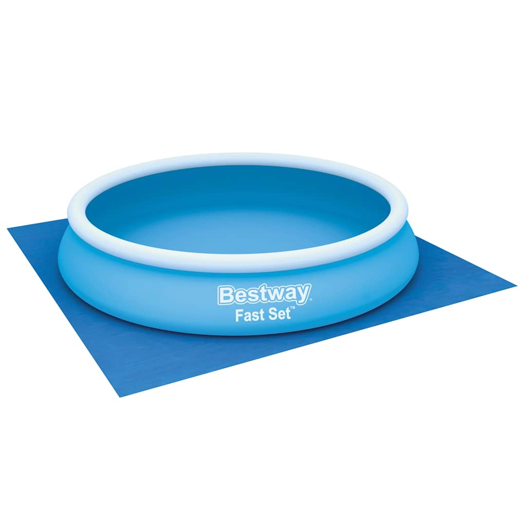 HIQE-FL Tapis De Sol Pour Piscine Hors Sol - 445x254 Cm - Protection Liner - Imperméable Et Pliable