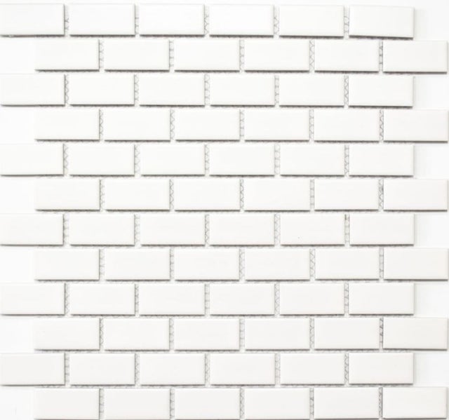 Mosaïques Adhésives En Verre Blanc Mat – Crédence Cuisine Ou Salle De Bain