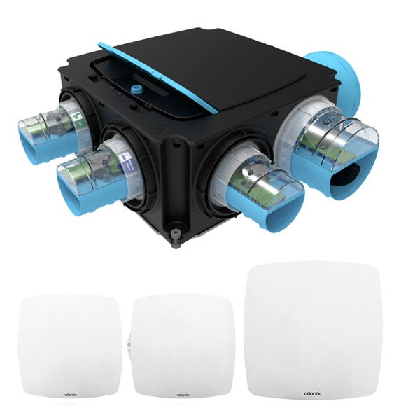 Kit VMC simple flux hygroréglable Hygrogenius Flex 412284 ATLANTIC 412284 Leroy Merlin