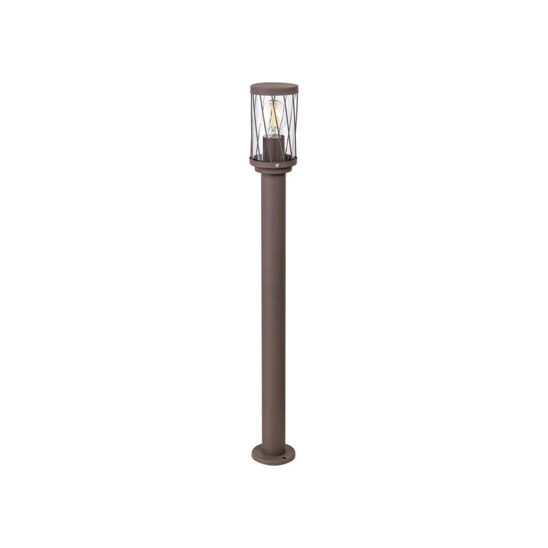 Lampa ogrodowa stojąca Budapest brązowa 1xE27x40W IP44 wym: 80 x 9,5 x 9,5 cm metal Rabalux