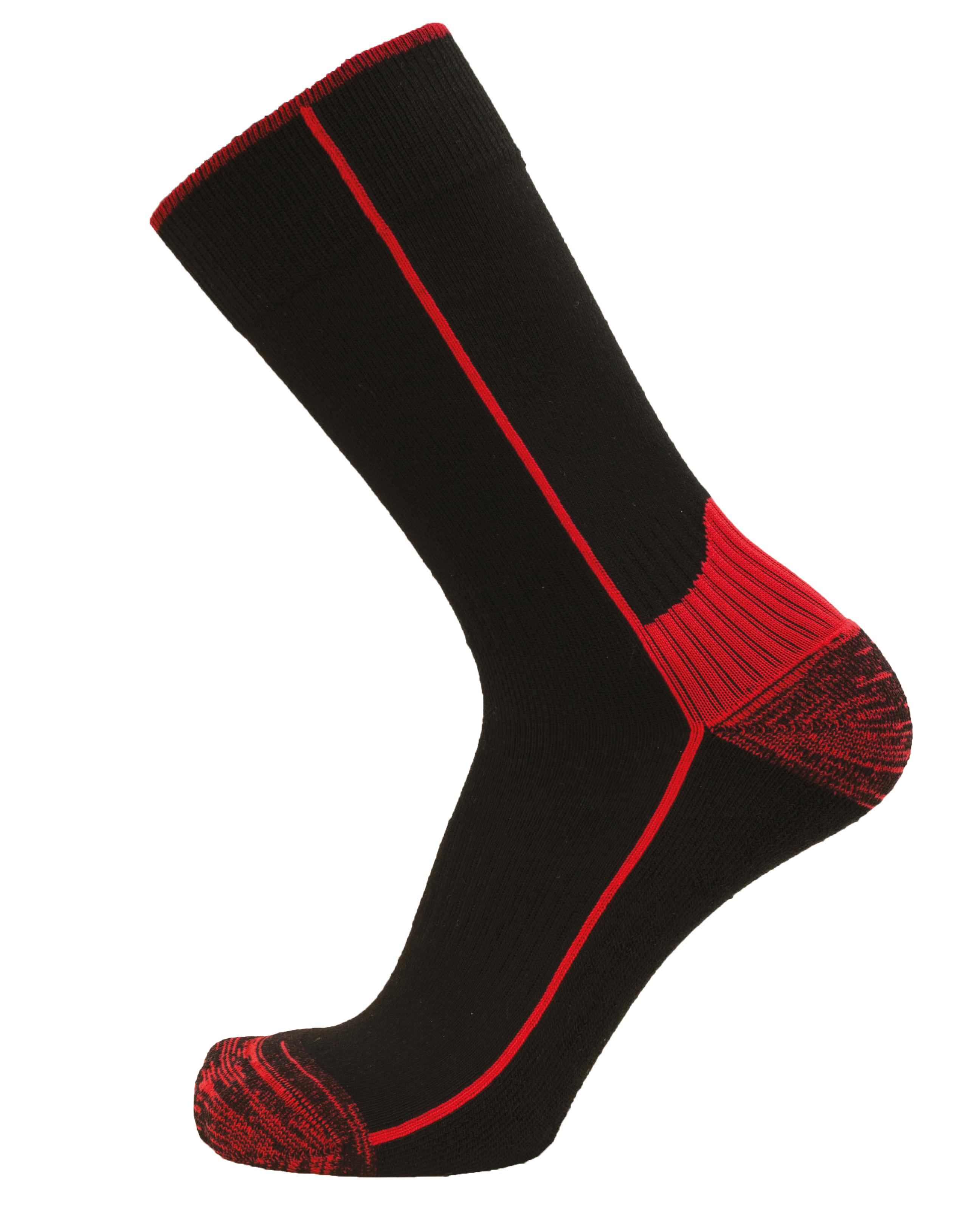 Chaussettes de travail respirantes Coolmax LMA ZEUS Noir / Rouge 46-48 - 2