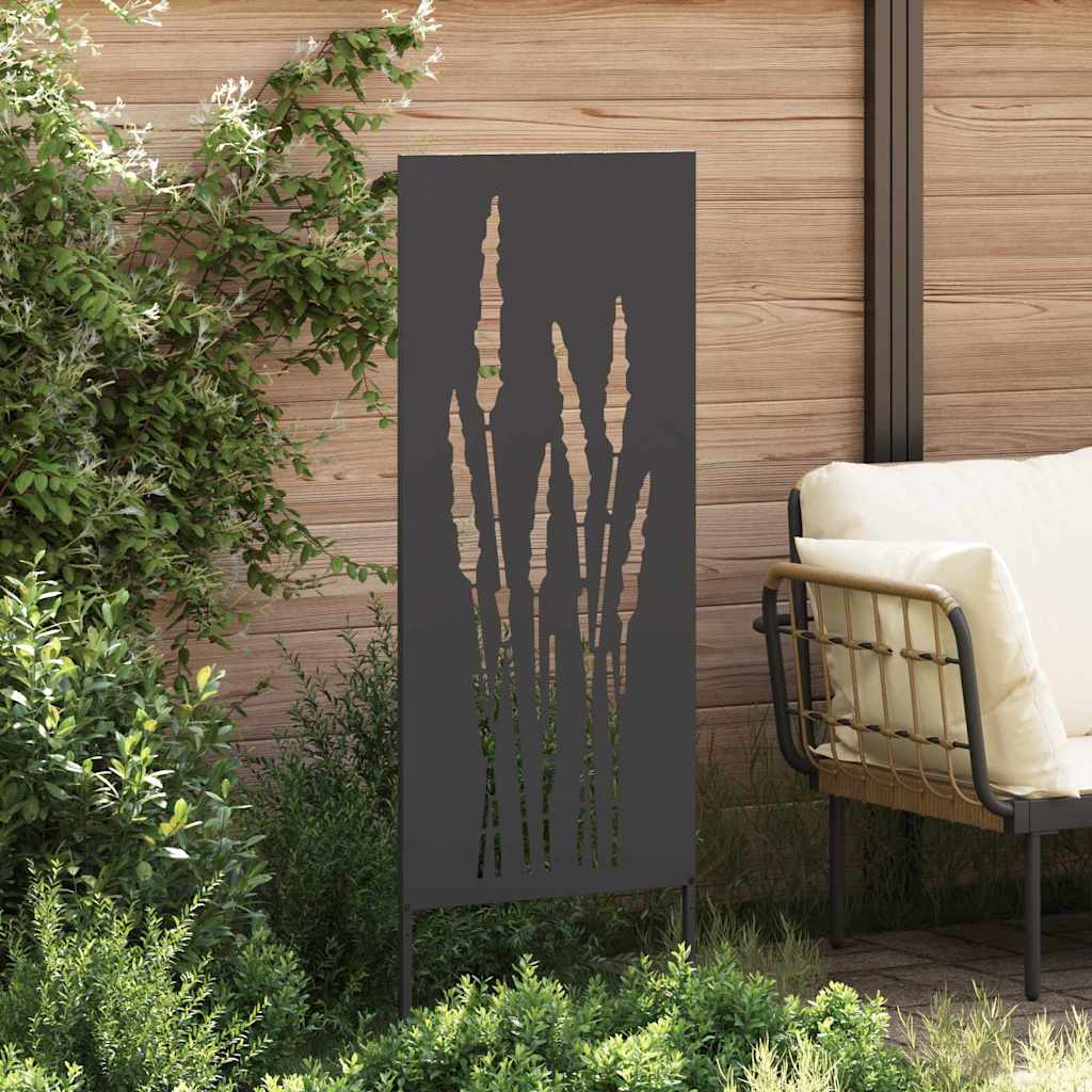 Écran de confidentialité de jardin Floral Noir 50 x 140 cm vidaXL - 4