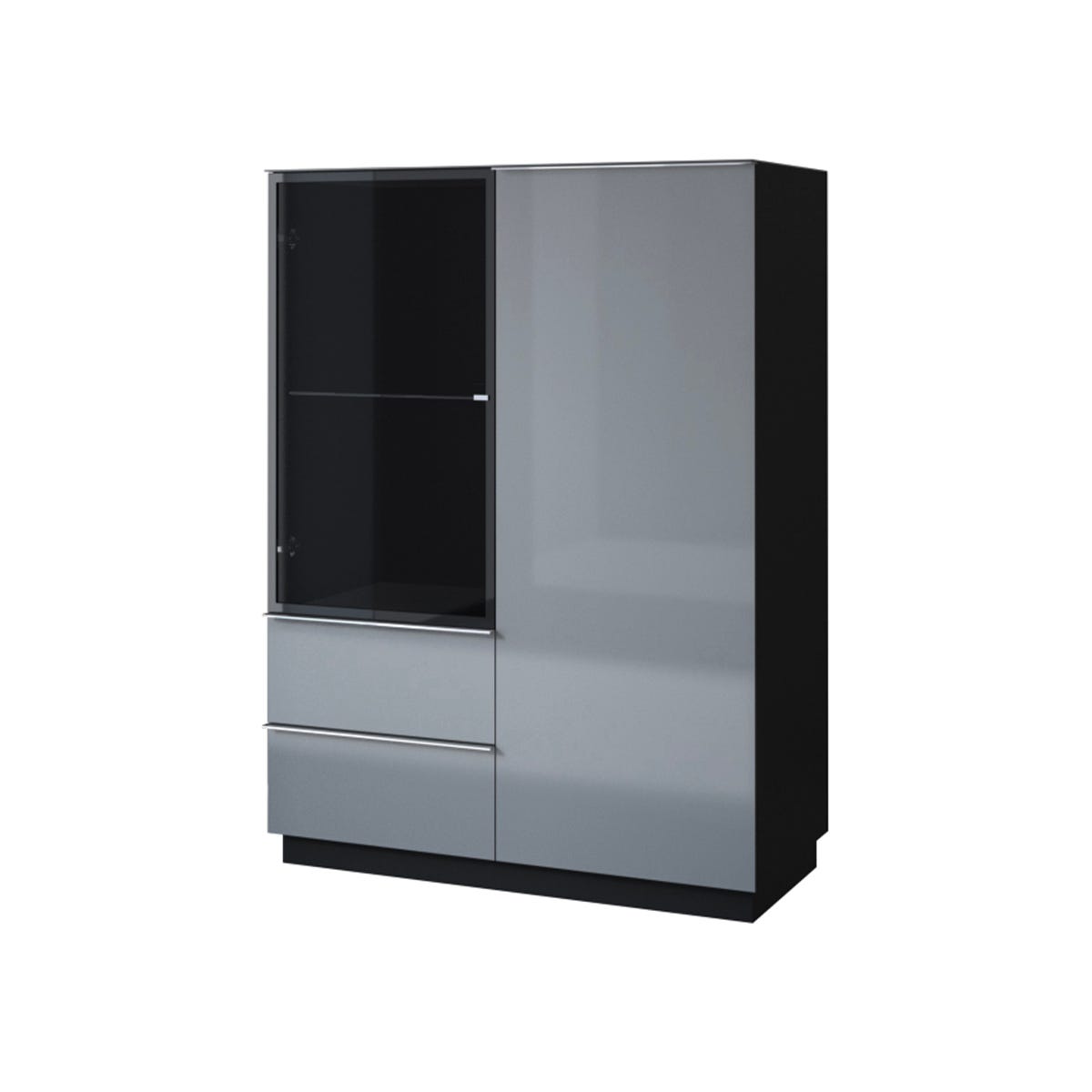 Armadio Basso Keter 68x39x90 Cm Grigio/Nero - 2 Ripiani Per Balcone, Garage - Foto 2