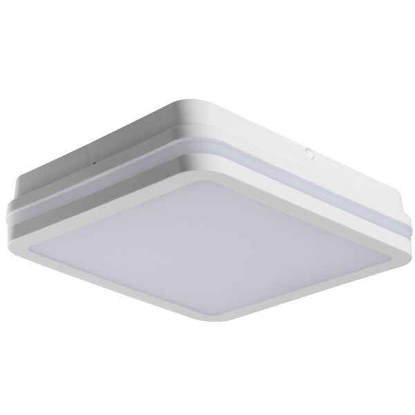 Plafon kwadratowy BENO LED 30W Odcienie bieli 3490lm biały wym:5,7x26x26cm IP65 Kanlux