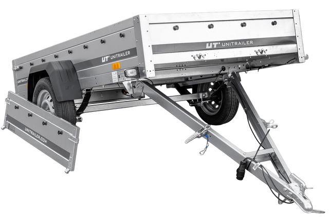 Przyczepka samochodowa Unitrailer na resorach 230x125 GARDEN 230/R KIPP 1 szt.